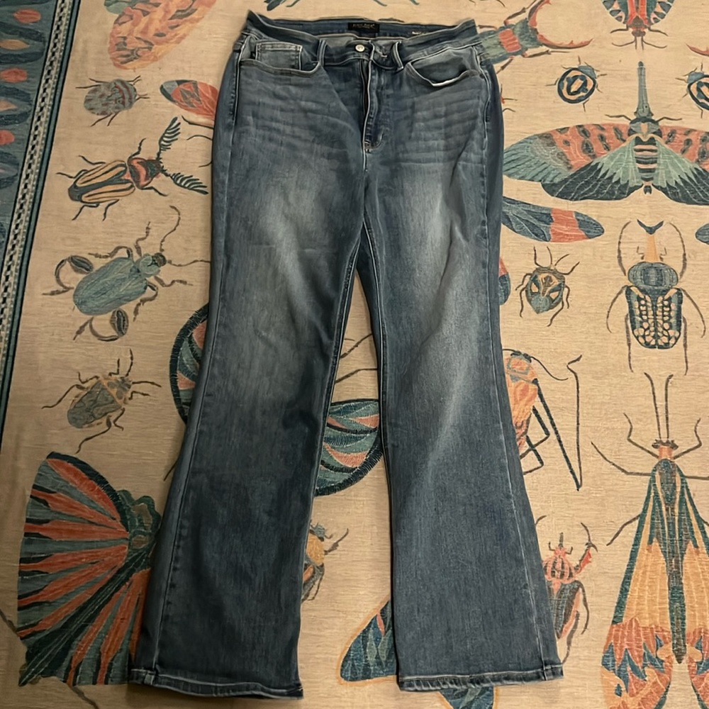 Judy Blue boot cut  jeans size 14W , worn once, washed once, perfect condition
